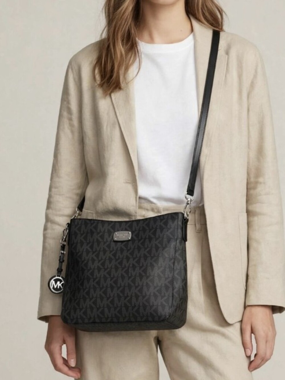 Michael Kors Black Signature Crossbody Bag